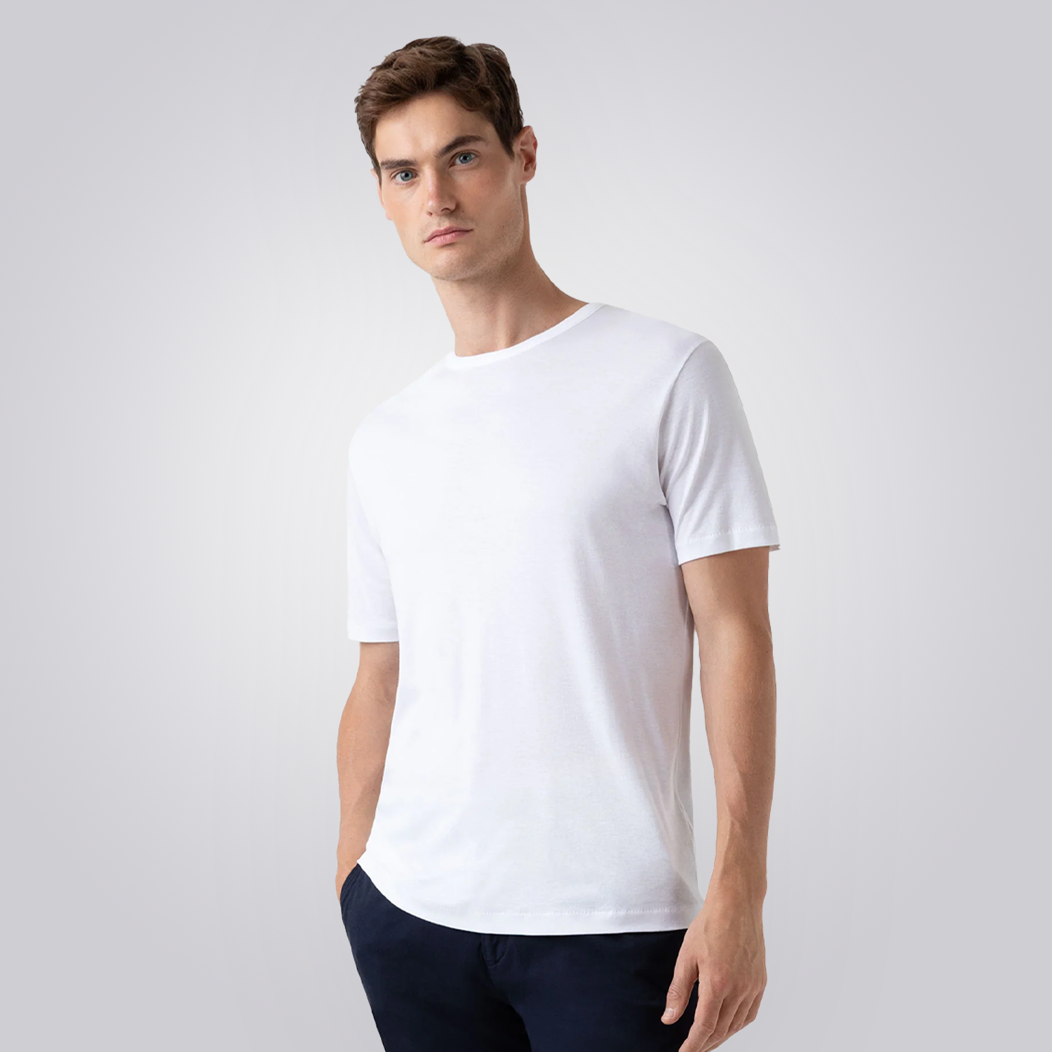 camiseta premium cordilheira algodão pima masculina